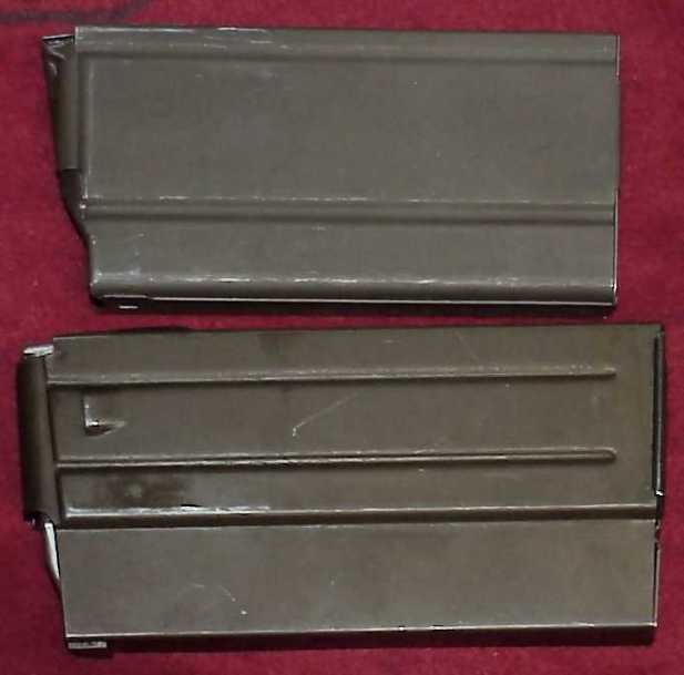 M14 (top) and BM 59 (bottom) Magazines, Left Side